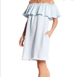 Beachlunchlounge Off the shoulder light blue SzM